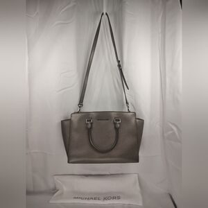 SOLD! MICHAEL KORS SAVANNAH CINDER LARGE SATCHEL LEATHER W/Original Dust Bag